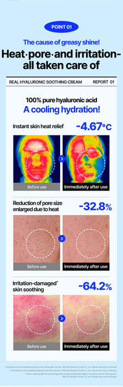 WELLAGE Real Hyaluronic Soothing 100 Cream point 1 cooling soothing test official information