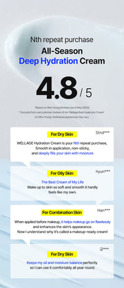 WELLAGE Real Hyaluronic 100 Cream customer experiences official information