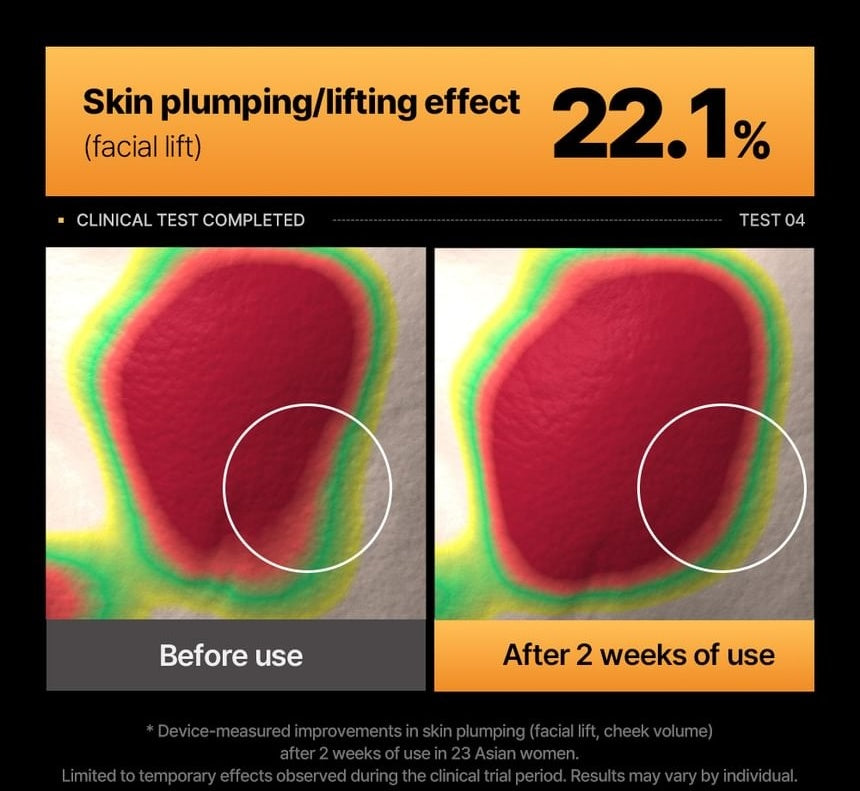 WELLAGE Hyper Toning Glowy 100 Ampoule plumping test official English information