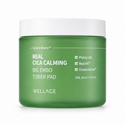 WELLAGE Real Cica Calming Big Embo Toner Pad 70 Pads on white background