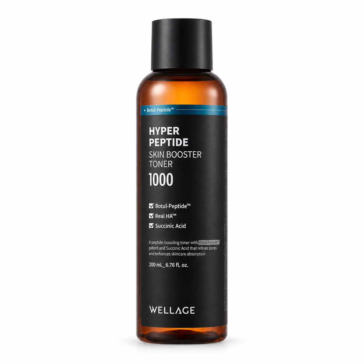 WELLAGE Hyper Peptide Skin Booster Toner 1000 200mL on white background