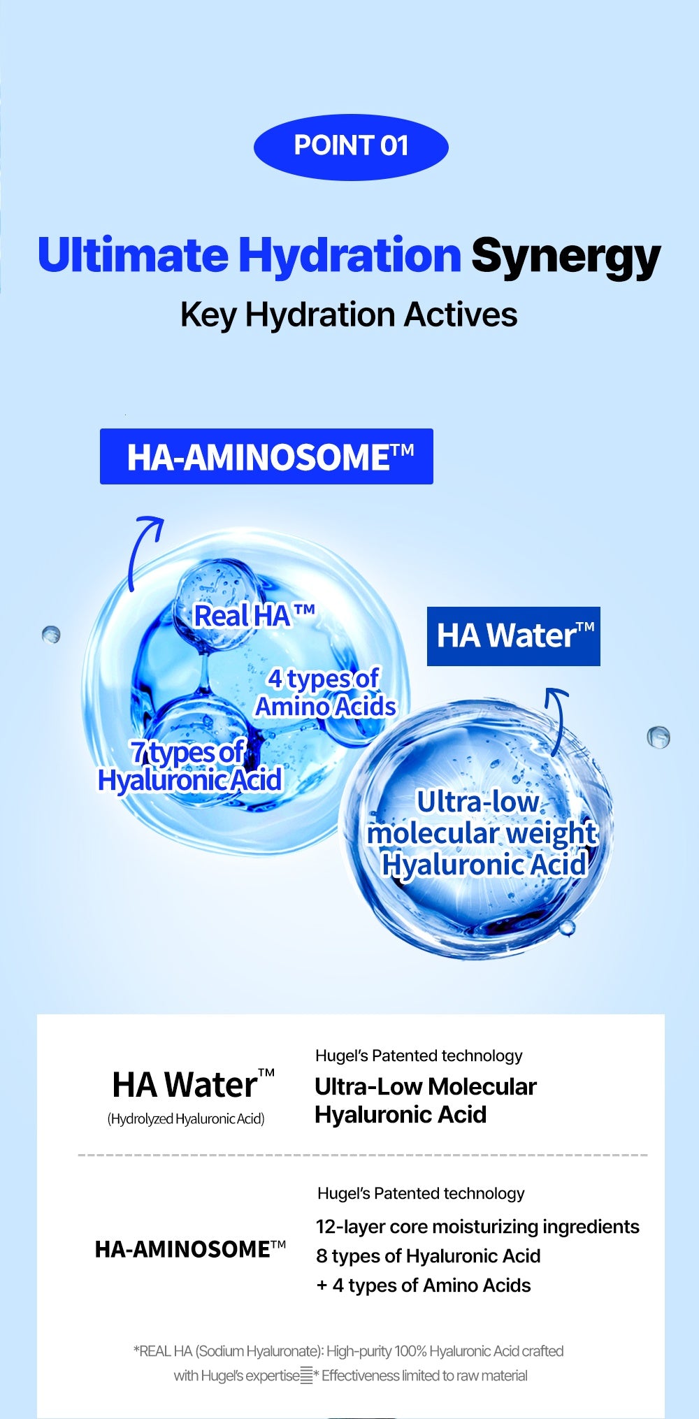 WELLAGE Real Hyaluronic 100 Toner 500 mL english ha aminosome ingredients official product information