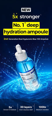 WELLAGE Real Hyaluronic Blue 100 Ampoule 60 mL: Second-generation ampoule overview