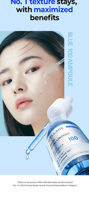 WELLAGE Real Hyaluronic Blue 100 Ampoule 60 mL: Watery texture and award qualifier