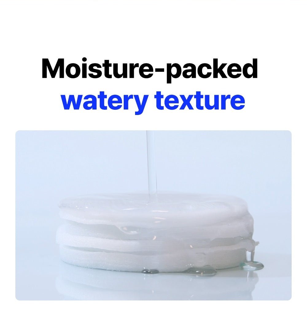 WELLAGE Real Hyaluronic Blue Toner Pad 100: Watery texture