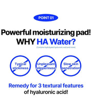 WELLAGE Real Hyaluronic Blue Toner Pad 100: HA Water texture characteristics