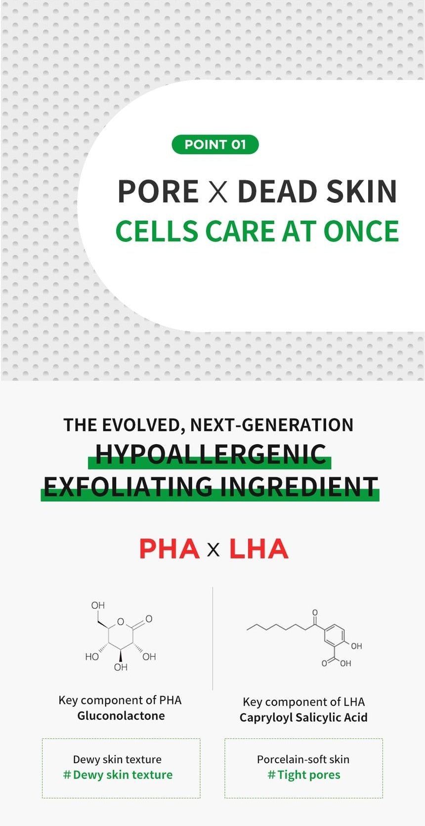 WELLAGE Real Cica Calming Big Embo Toner Pad: PHA and LHA exfoliating ingredients