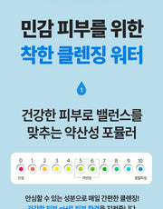 WELLAGE Real Hyaluronic Cleansing Water 100 400 mL: Mildly acidic pH profile (Korean)