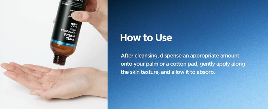 WELLAGE Hyper Peptide Skin Booster Toner: Application directions