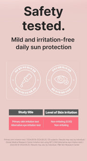 WELLAGE Hyaluronic Tone-Up Sun Cream 50 mL: Skin and eye irritation tests and study qualifiers